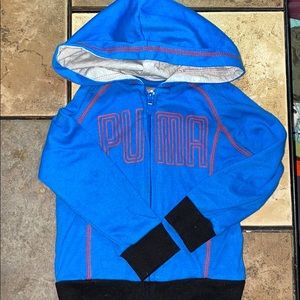 Puma Zip Up Sweatshirt Size 12m Blue